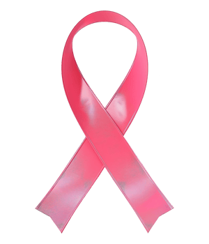 3d illustration of pink ribbon for celebrate breast cancer awareness day png