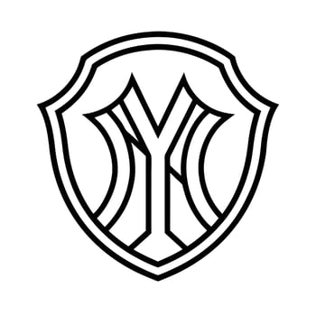 Baseball Team Logos Coloring Pages For Coloring Book vector