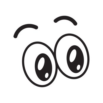cartoon eyes flat png