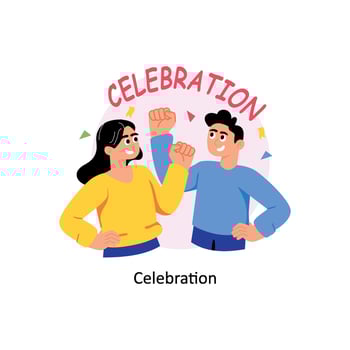 Celebration concepts style illustration. EPS 10 File vector