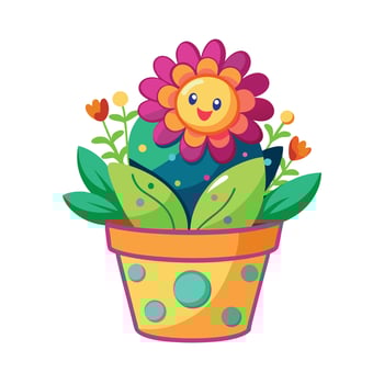 Flowerpot Houseplant Illustration vector
