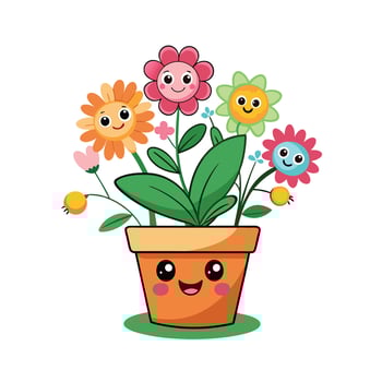 Flowerpot Houseplant Illustration vector