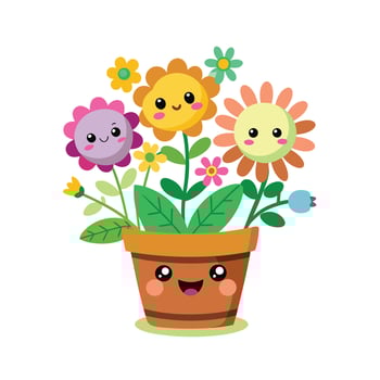 Flowerpot Houseplant Illustration vector
