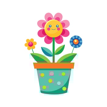 Flowerpot Houseplant Illustration vector