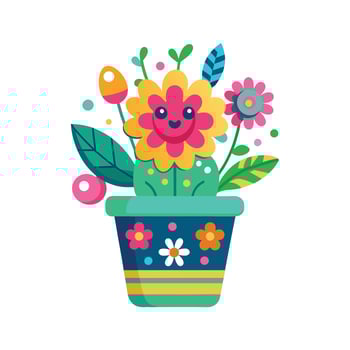 Flowerpot Houseplant Illustration vector