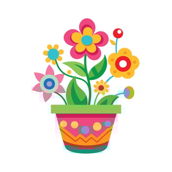 Flowerpot Houseplant Illustration vector