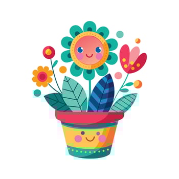 Flowerpot Houseplant Illustration vector