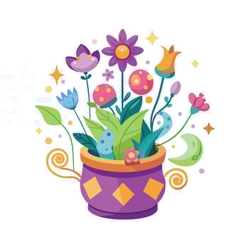 Flowerpot Houseplant Illustration vector