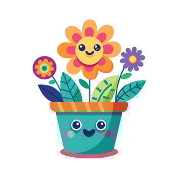Adobe IllustraFlowerpot Houseplant Illustrationtor Artwork vector