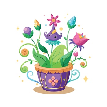 Flowerpot Houseplant Illustration vector