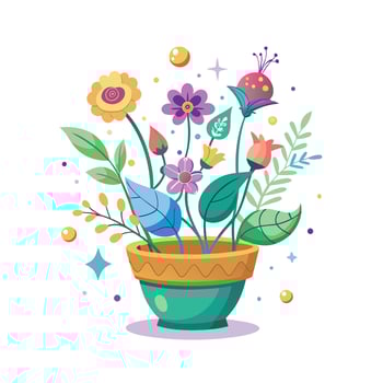 Flowerpot Houseplant Illustration vector