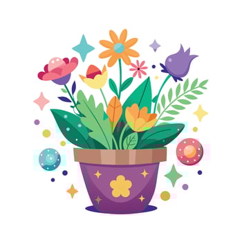 Flowerpot Houseplant Illustration vector