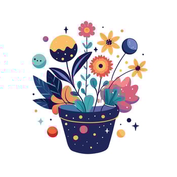 Flowerpot Houseplant Illustration vector
