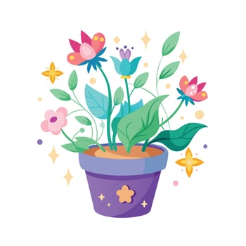 Flowerpot Houseplant Illustration vector