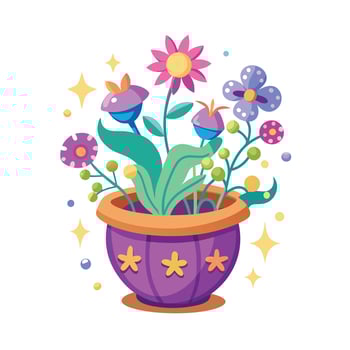 Flowerpot Houseplant Illustration vector
