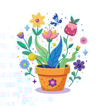 Flowerpot Houseplant Illustration vector
