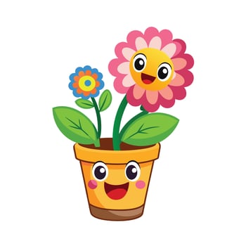 Flowerpot Houseplant Illustration vector