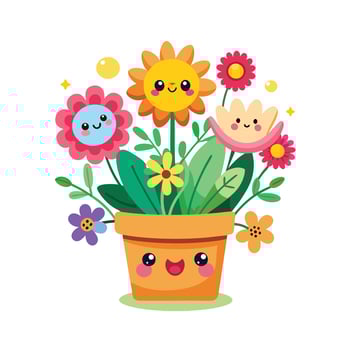 Flowerpot Houseplant Illustration vector