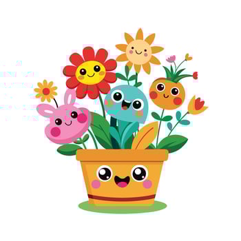 Flowerpot Houseplant Illustration vector