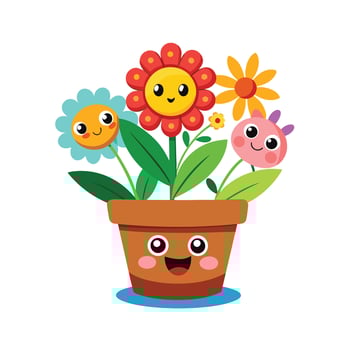 Flowerpot Houseplant Illustration vector