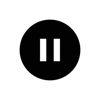 Pause button icon vector