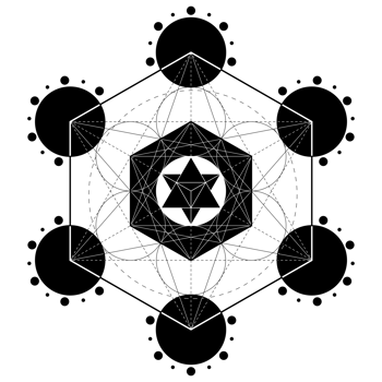 Metatron symbol, sacred geometry, metatron geometric figure png