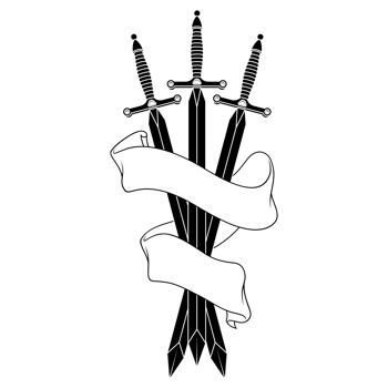 Ancient sword surrounded by poisonous snake png