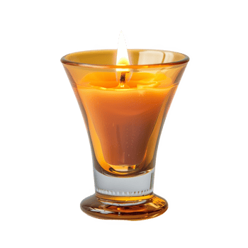 candle in a glass transparent background png