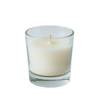 candle in a glass transparent background png