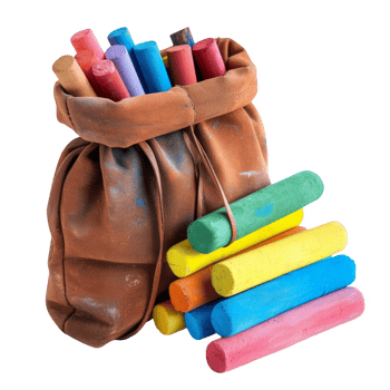 chalks in the bag transparent background png