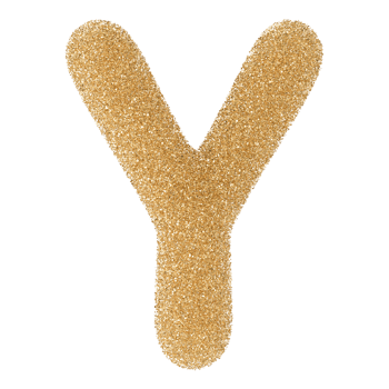 Gold Glitter Font Letter Y uppercase png