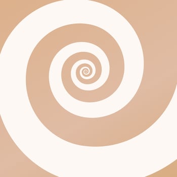Coffee cream swirl pattern. Ice-cream, summer dessert. Sweet rotating whirlpool background vector