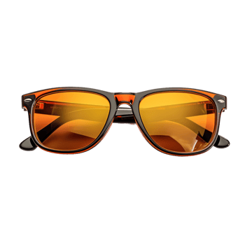 Orange Sunglasses on transparent Background png