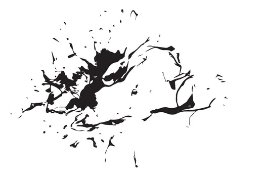 Watercolor spots, ink blots vector