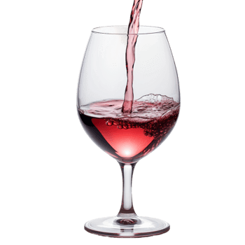 Red Wine Pouring into a Glass png