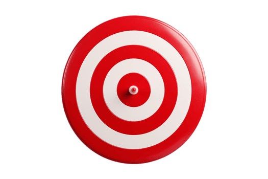 Red and White Target png