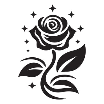 Rose flower art vector
