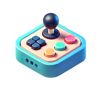 joystick 3d icon with gaming and esports theme png