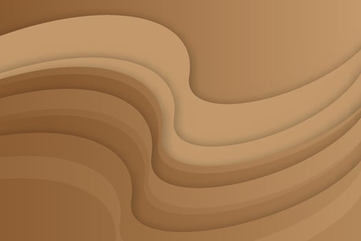 Brown gradient abstract curved background vector