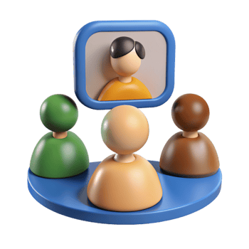 Online Meeting 3d Design png