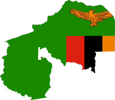 Zambia map flag png