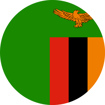 Zambia flag button png