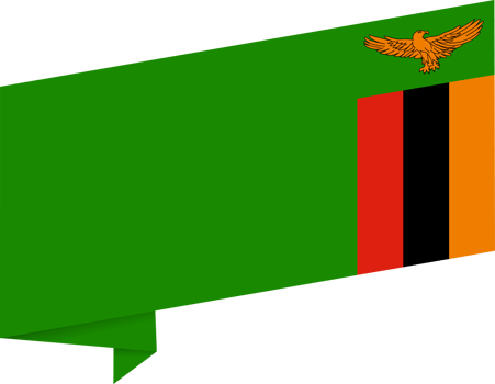 Zambia flag wave png