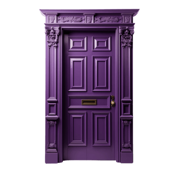 Purple Doorway with Golden Details png