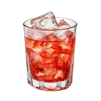 Red Cocktail with Ice png