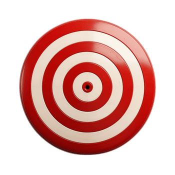 Red and White Target png