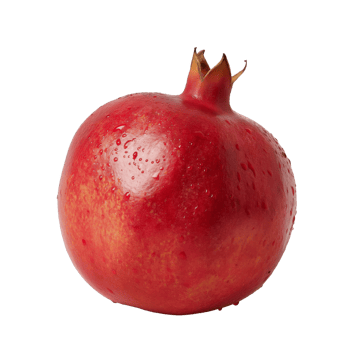 A Single Pomegranate with Water Drops png