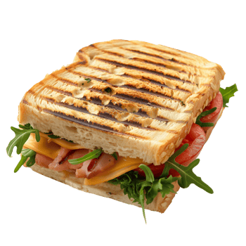 Grilled Cheese Sandwich with Tomato and Arugula png
