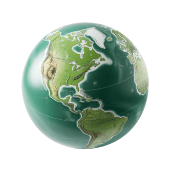 Green Earth Globe png