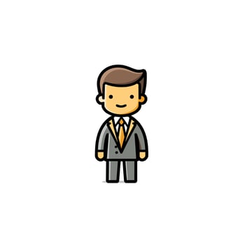 Cartoon Businessman in Suit Illustration vector